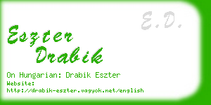 eszter drabik business card